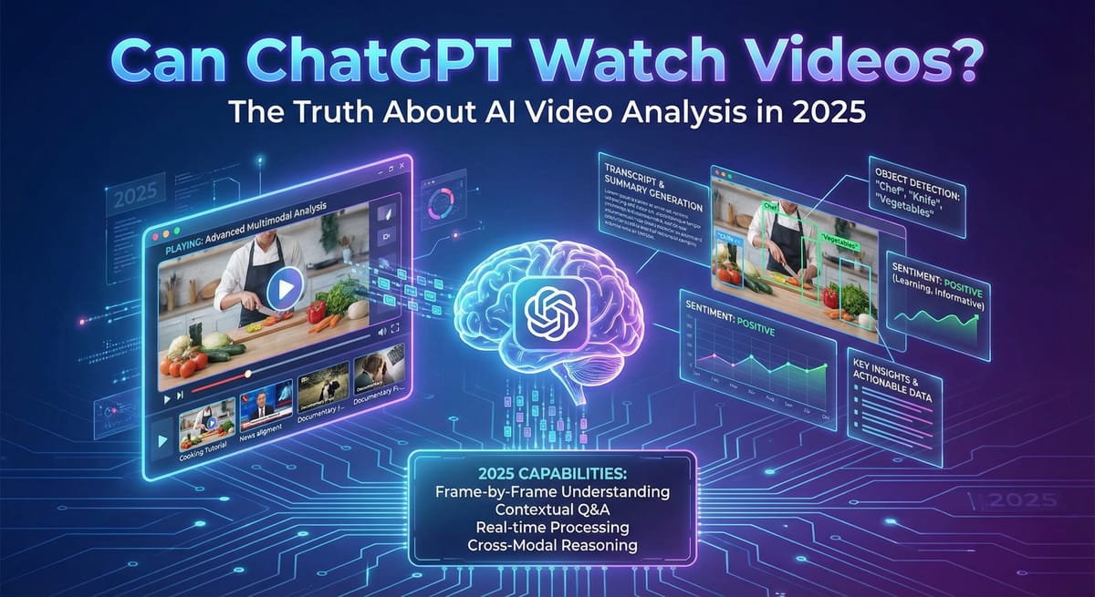 ChatGPT会看视频吗？聊聊2025年AI视频分析的真相
