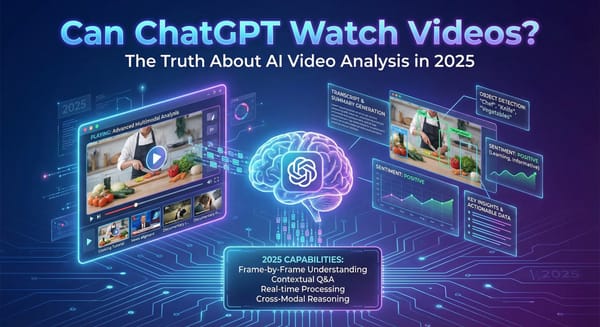 ChatGPT会看视频吗？聊聊2025年AI视频分析的真相